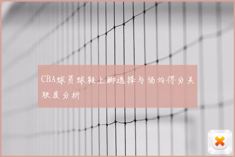 CBA球员球鞋上脚选择与场均得分关联度分析